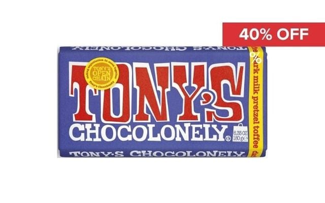 Online Exclusive: 40% Off Tony's Chocoloney Hazelnut Milk Chocolate. Exp 5.09.26 Cover Image
